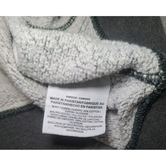 Nike Hoodie Mens Medium Grey Club Fleece Long Sleeve Sportswear Gray 804346-071 - Picture 4 of 11